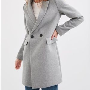 ZARA Women’s Grey Menswear Coat NWT